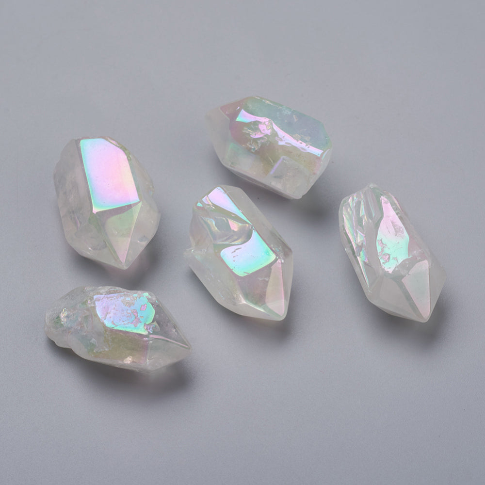 Aura Quartz Half drilled Pendant