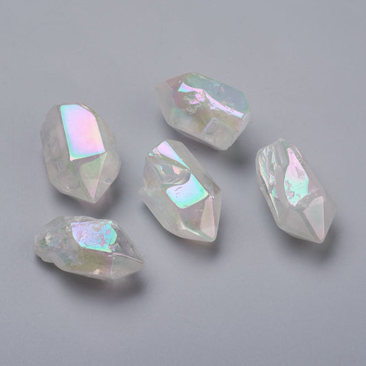 Aura Quartz Half drilled Pendant