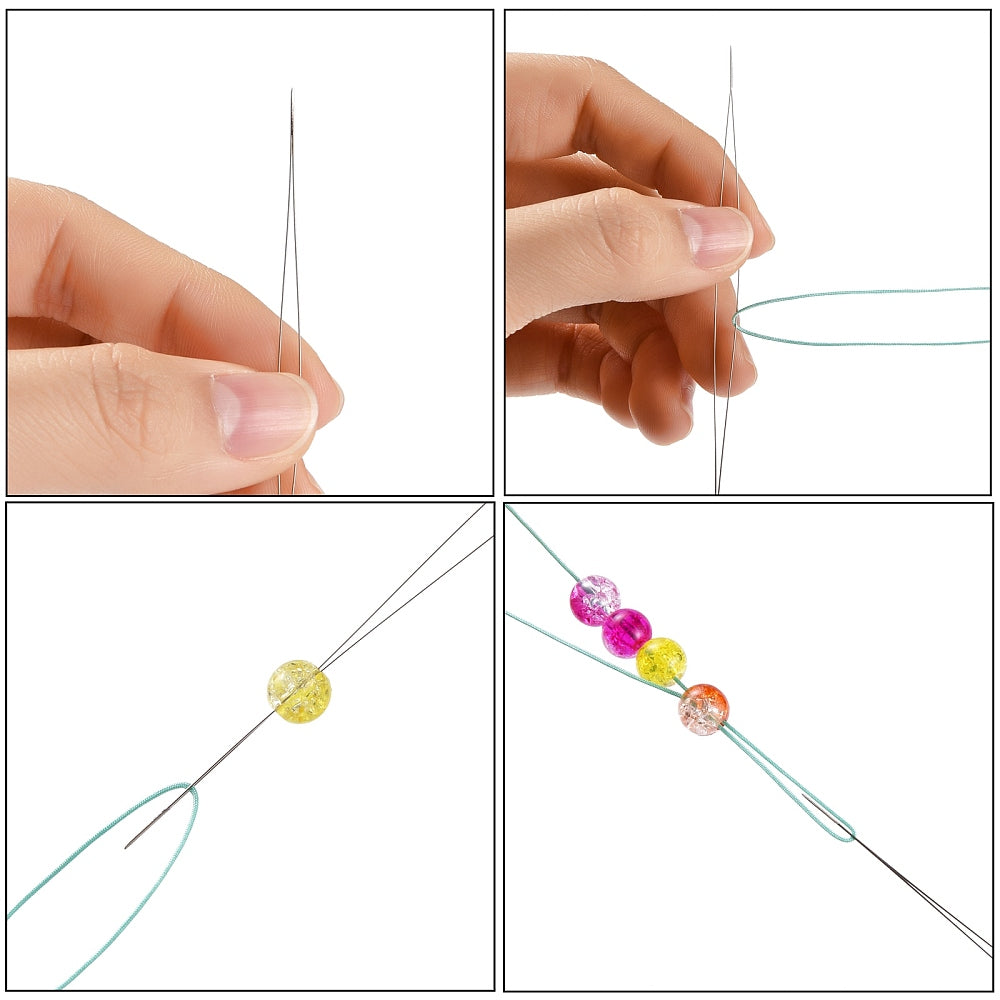 Big Eye Beading Needles – 45mm (Flexible Collapsible) | The Pink Bead Shop Canada