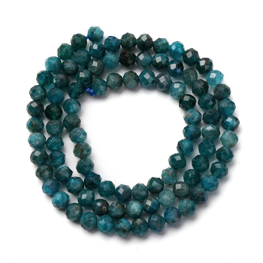 Apatite Beads Natural Faceted 4mm | The Pink Bead Shop Canada