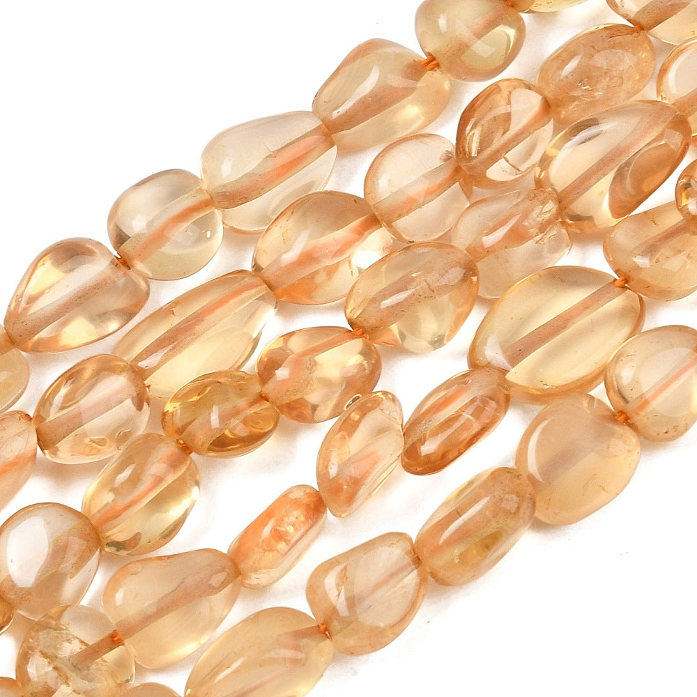 Citrine Beads  Natural– Nuggets 7–14.5×8–10×4–7.5mm (Approx. 40–42pcs/Strand)