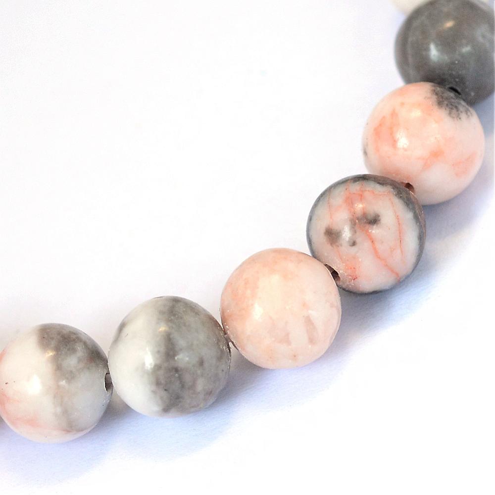 l Pink Zebra Jasper Round Natural Beads, 4mm, 6mm, 8mm & 10mm | The Pink Bead Shop Canada