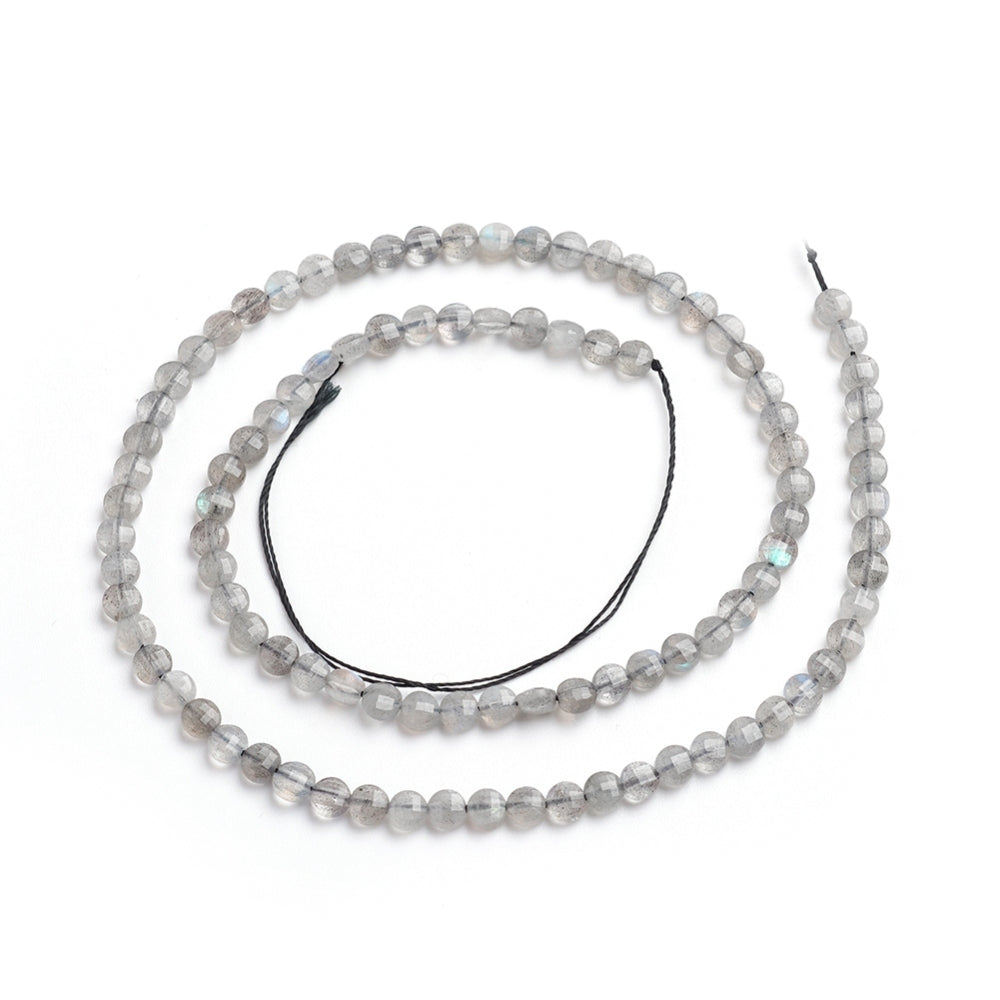 Labradorite Faceted Coin Beads 4mm | The Pink Bead Shop Canada