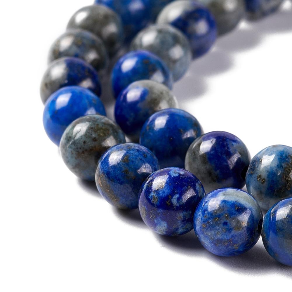 Lapis Lazuli Round Natural Beads – 4mm, 6mm, 8mm & 10mm | The Pink Bead Shop Canada