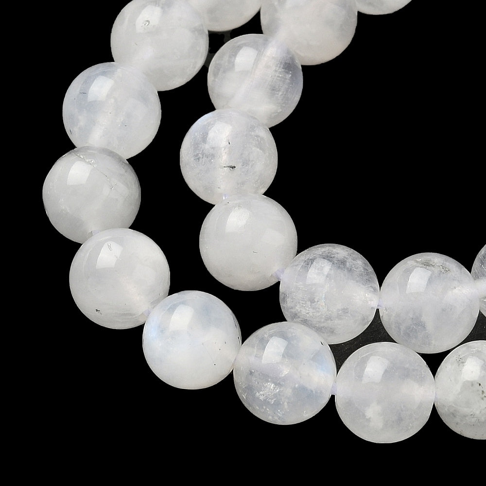 Rainbow Moonstone Natural Round Beads 6.5mm & 8mm | The Pink Bead Shop Canada
