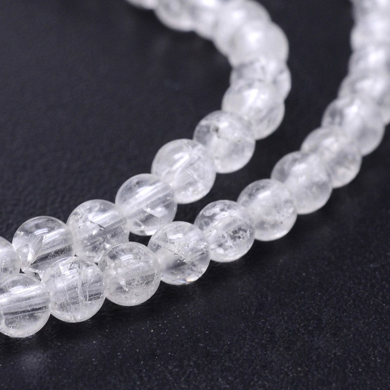Clear Quartz Crystal Beads – Round 8mm The Pink Bead Shop