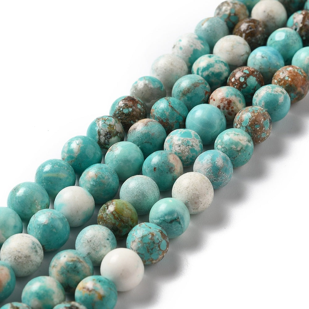 Magnesite Turquoise Color Round Gemstone Beads – 4mm, 6mm & 8mm | The Pink Bead Shop Canada