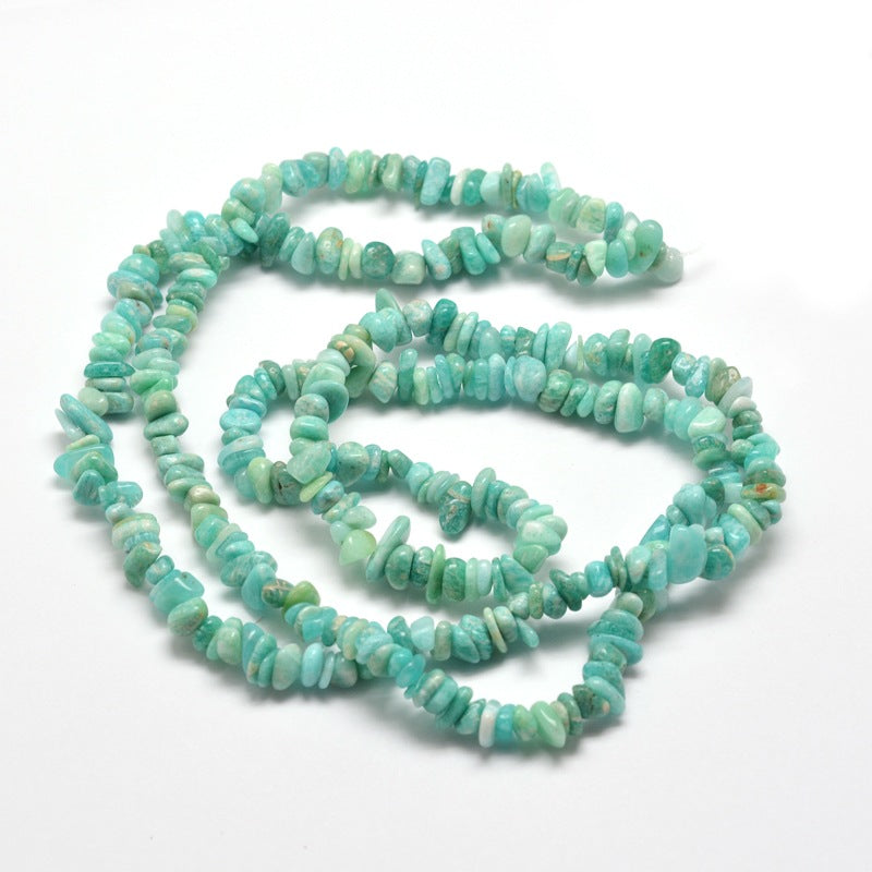 Natural Amazonite Chip Beads 5–8mm | 31.5 Inch Strand | 1mm Hole The Pink Bead Shop