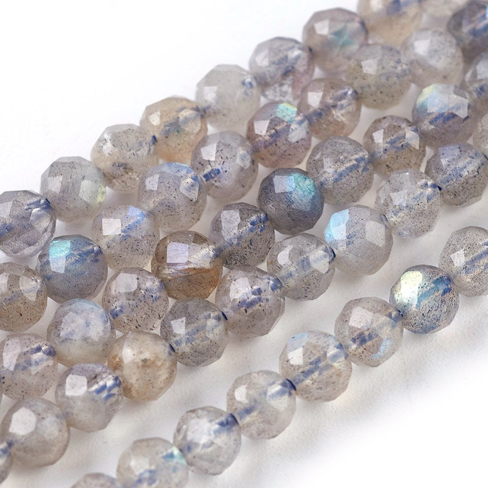 Labradorite Faceted Beads 4mm | The Pink Bead Shop Canada