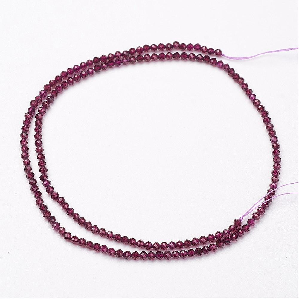 Garnet Beads – Grade AA Faceted Round 4mm | The Pink Bead Shop Canada