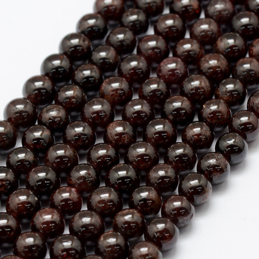 Garnet Beads Natural 6–7mm | The Pink Bead Shop Canada