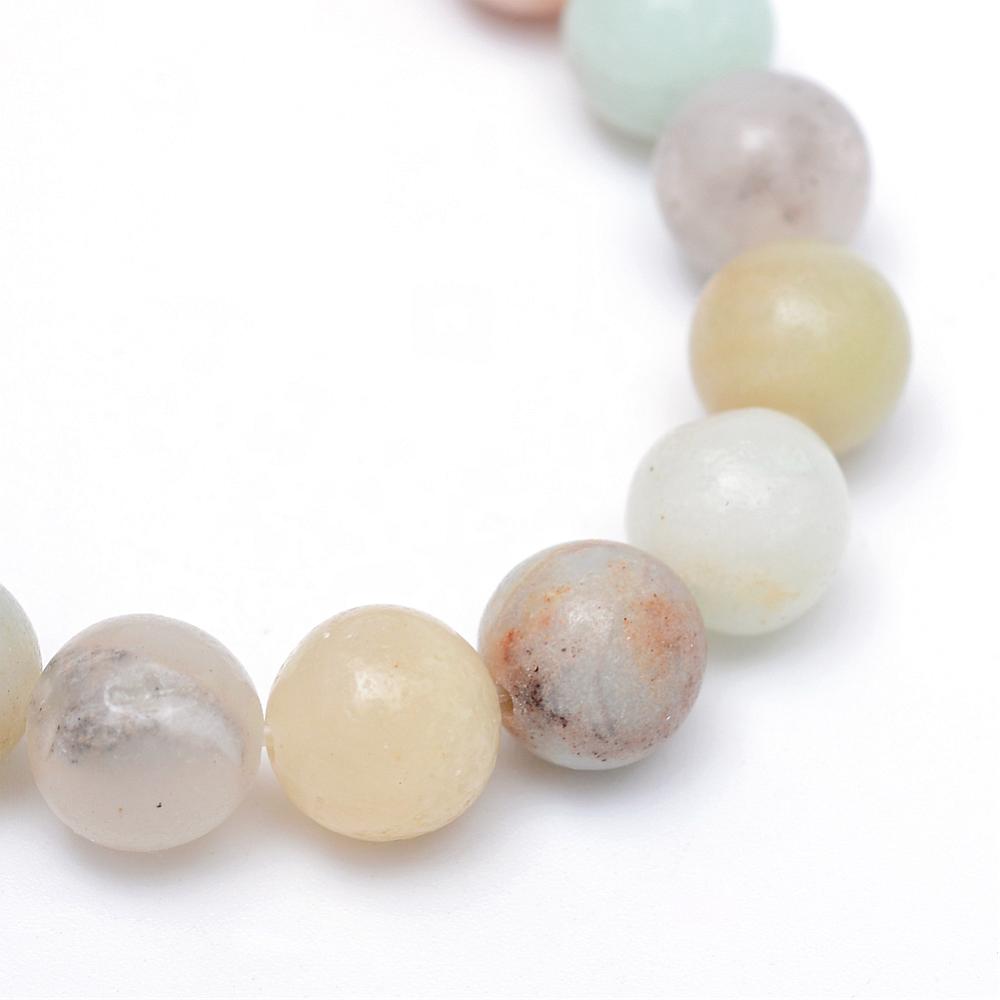 Flower Amazonite Natural Gemstone Beads – 6mm & 8mm | The Pink Bead Shop Canada