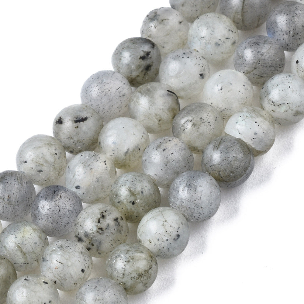 Labradorite Beads – Natural Round Gemstone Strands 4mmThe Pink Bead Shop
