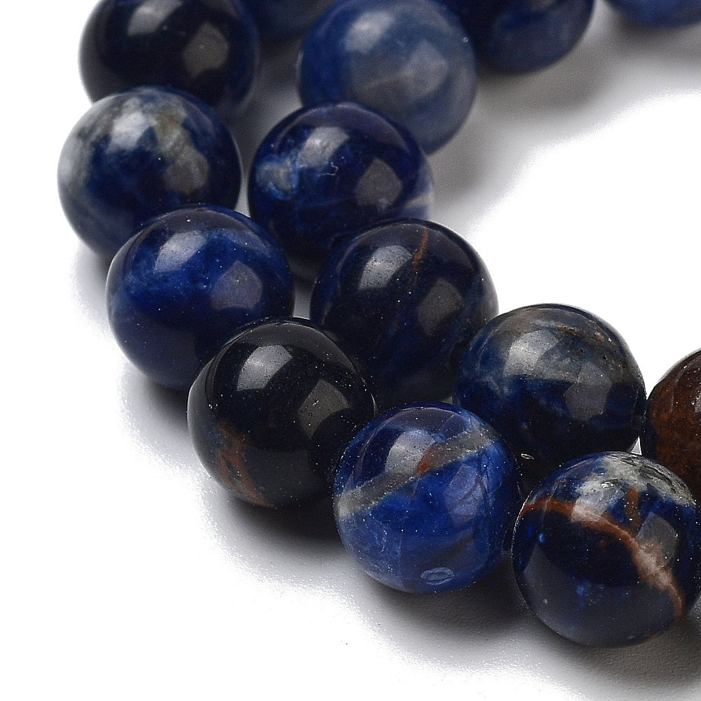 Sodalite South Africa Natural Beads 8mm | The Pink Bead Shop Canada