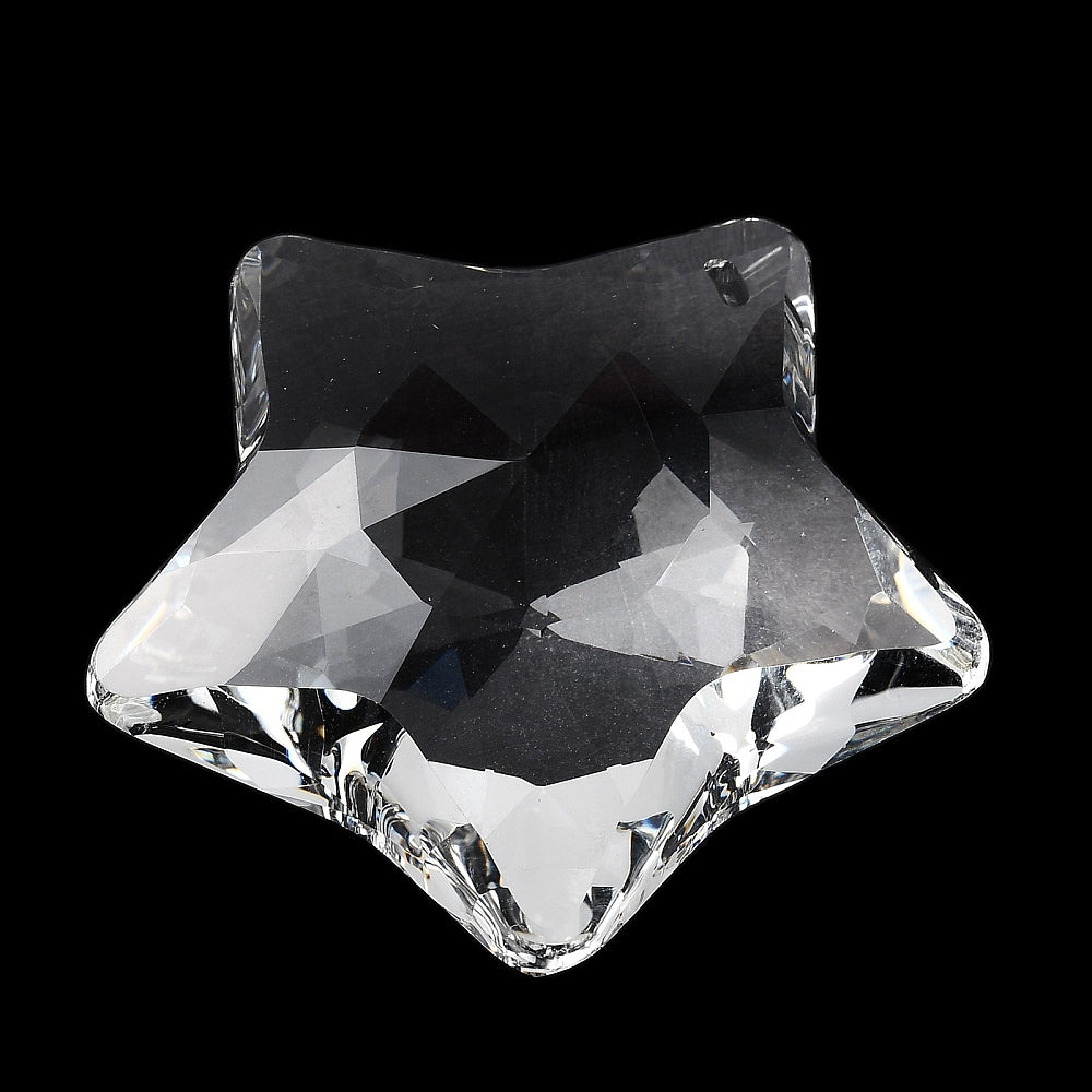 Crystal Star Hanging Pendants | Faceted Glass Star Charms | The Pink Bead Shop Canada