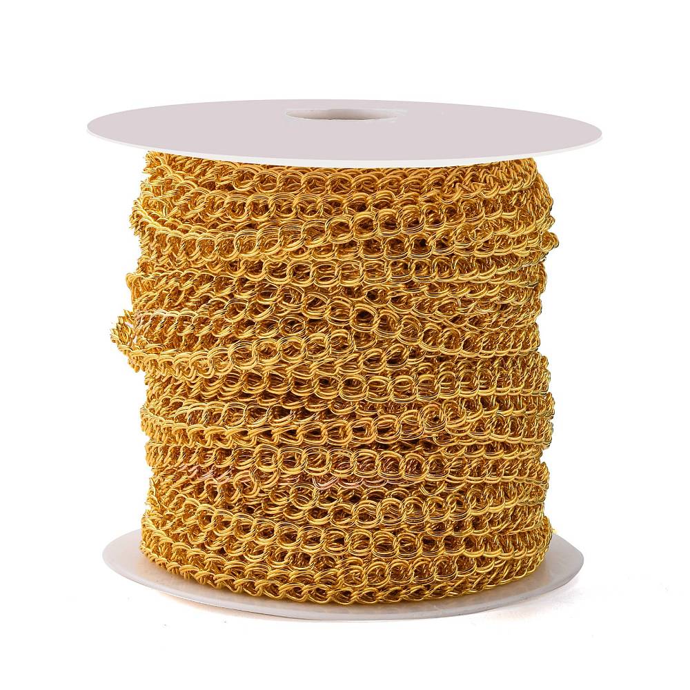 Gold Double Link Chain by the Metre | The Pink Bead Shop Canada