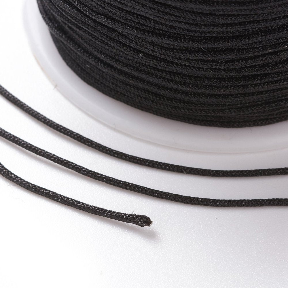 Black Nylon Thread 0.8mm – 100 Yards | Jewelry Making Cord | The Pink Bead Shop Alberta Canada
