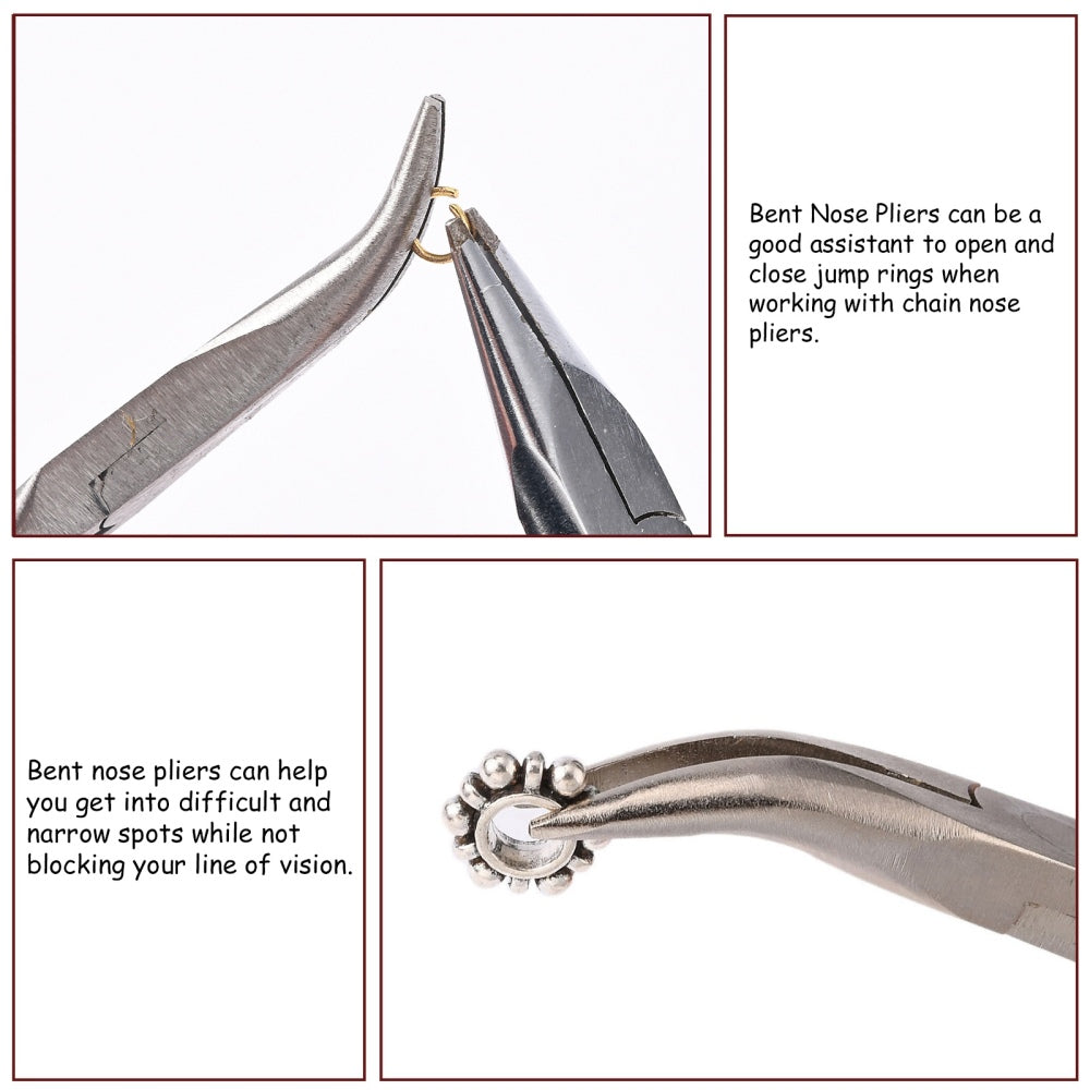 Bent Nose Jewelry Pliers | Jewelry Making Tools | The Pink Bead Shop Canada