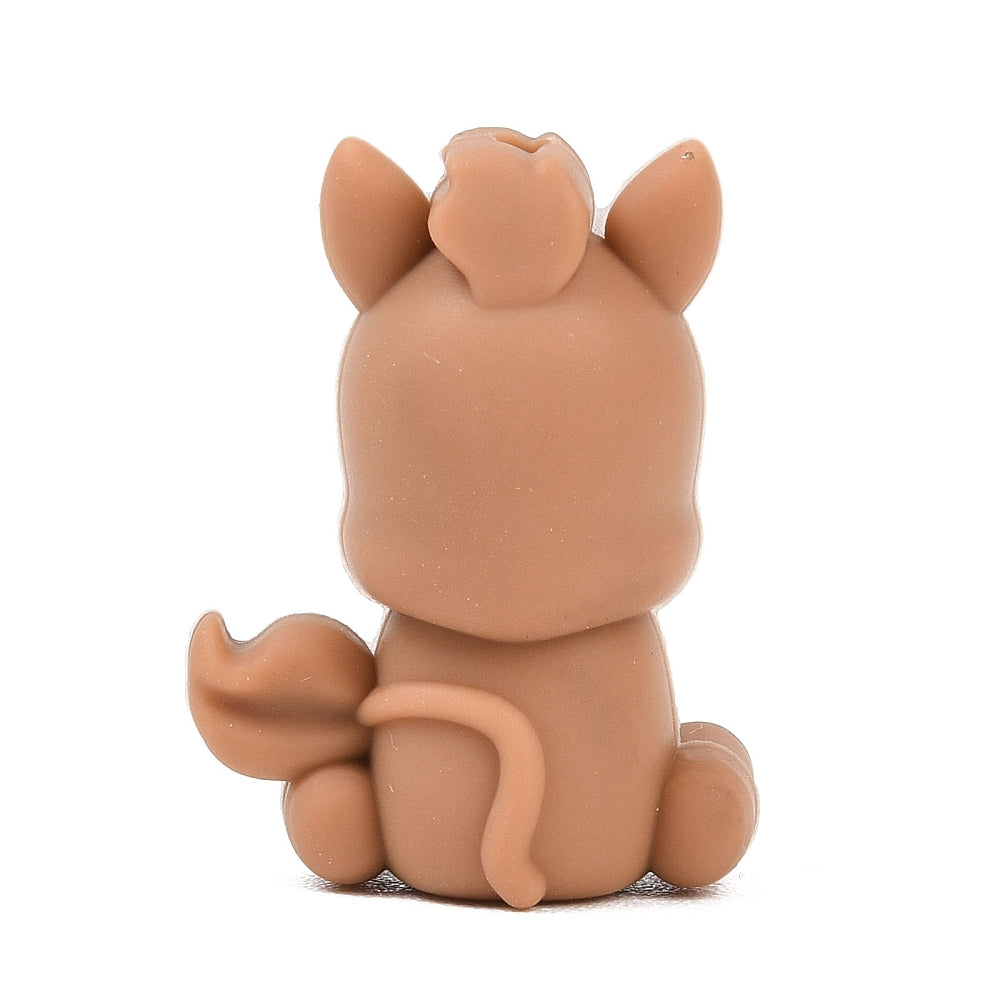 Brown Horse Silicone Focal Bead 30mm | The Pink Bead Shop Canada