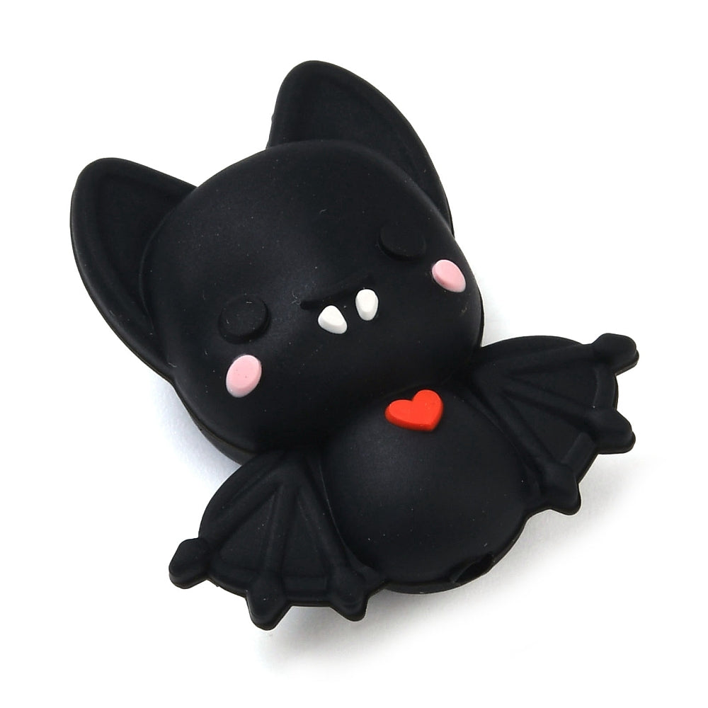 Black Silicone Bat Focal Beads The Pink Bead Shop