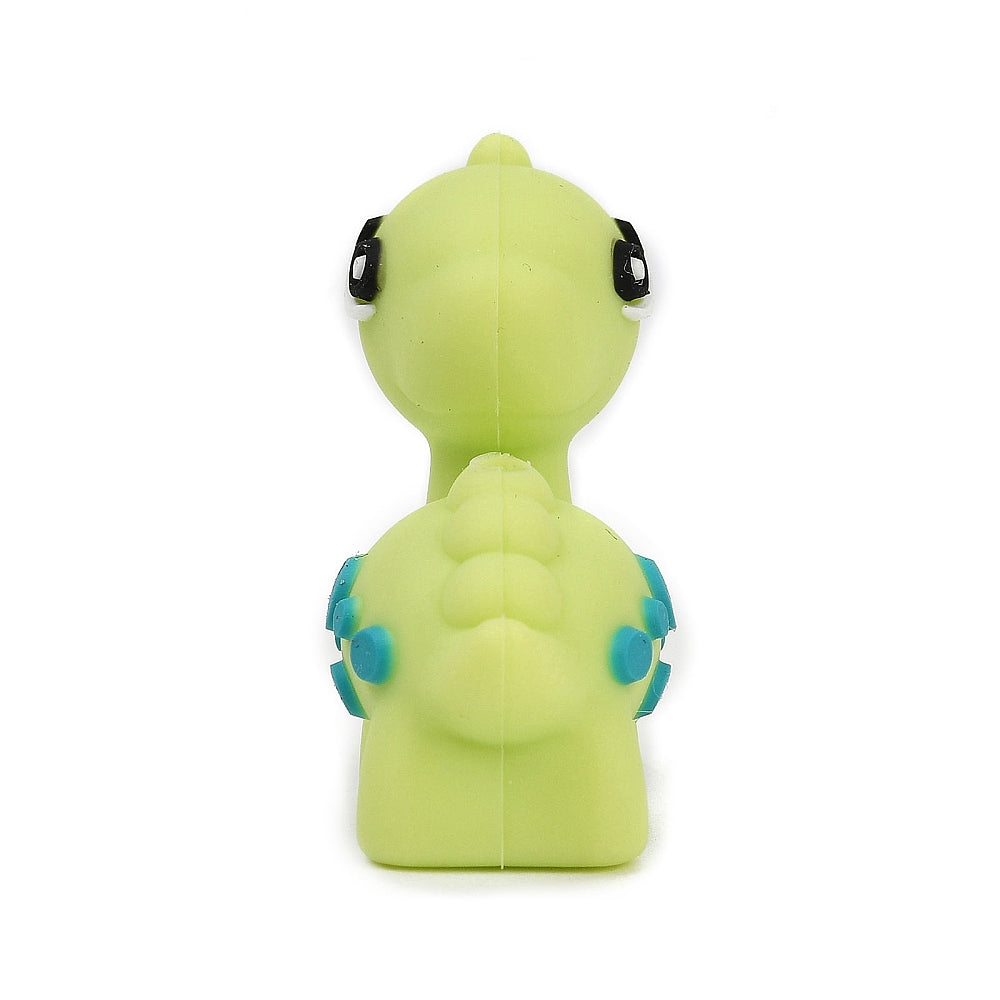Green Dinosaur Silicone Focal Bead 31mm | The Pink Bead Shop Canada