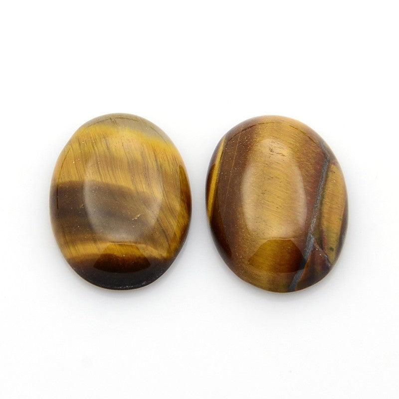 Gemstone Cabochons 18mm wide, 25mm long, 8.5mm thick. 2 Pack