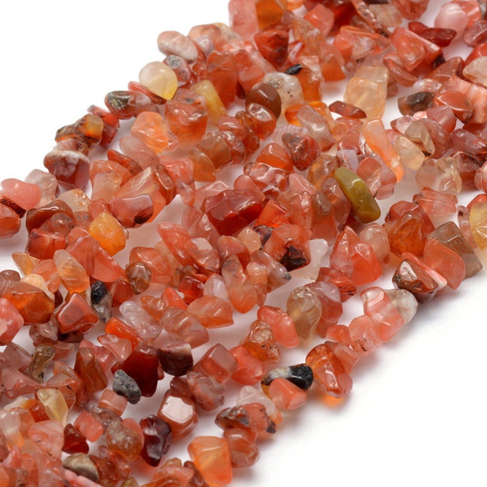 Carnelian Chip Bead Strands