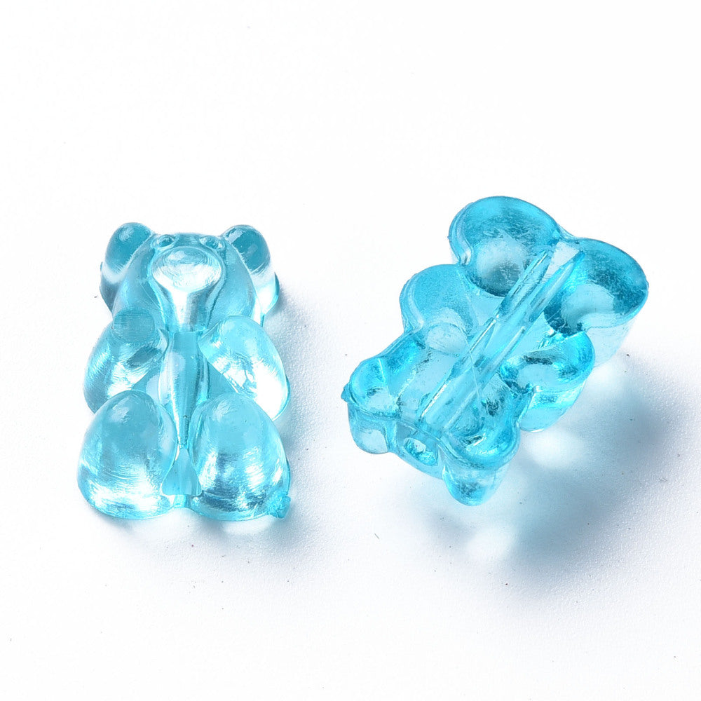 Gummy Bear Acrylic Bead Mixed Color 10 Pack