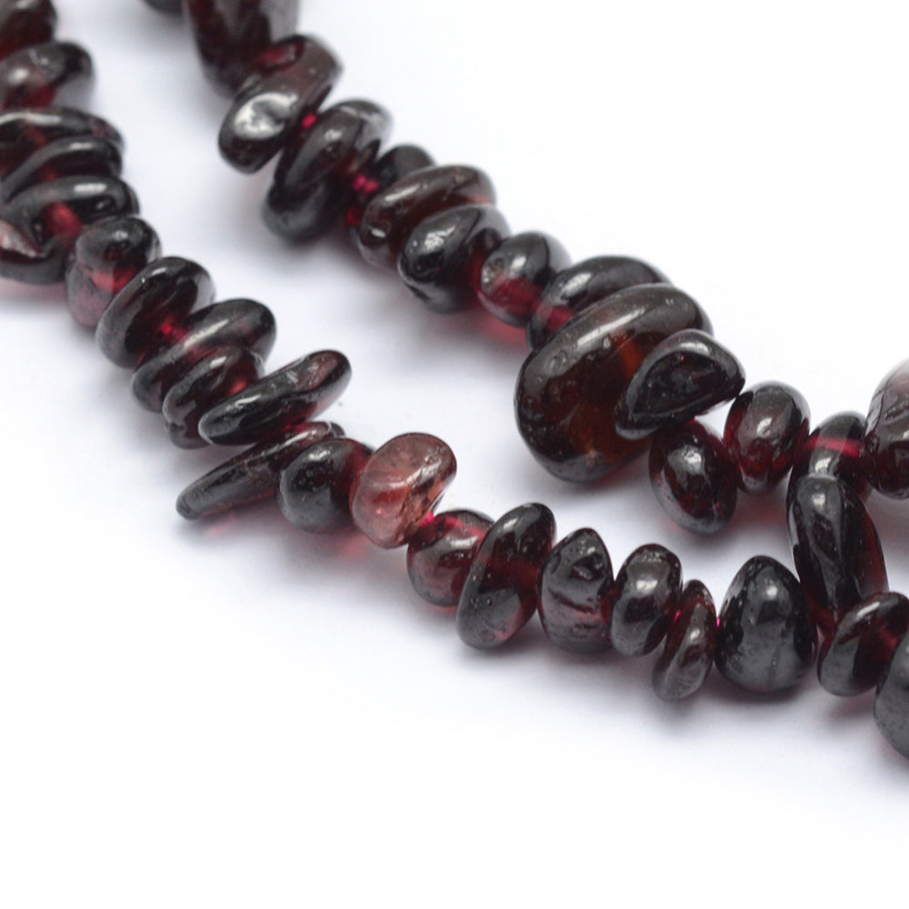 Garnet Chip Bead Strands 5-7mm