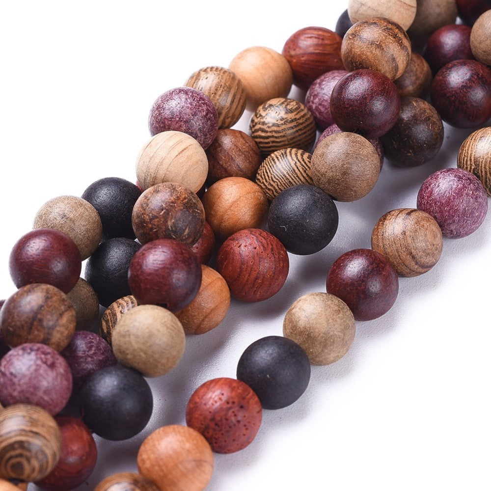 Natural Wood Beads Colorful 8mm