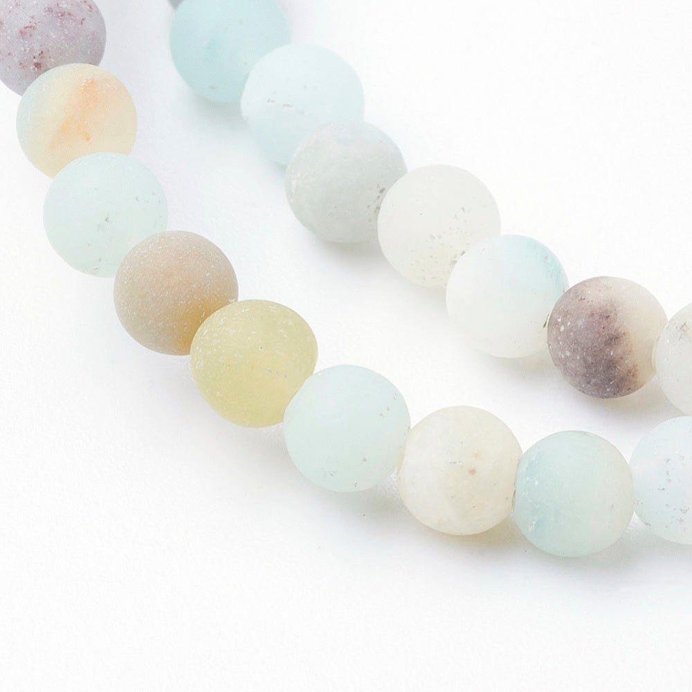Amazonite Multicolor Frosted Asst Sizes