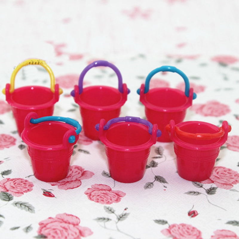 Plastic Bucket Miniature Ornaments, Micro Landscape Fairy Garden Supplies