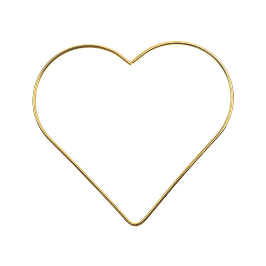 Metal Shapes Heart 1pc 150mm Iron for Macrame, Suncatchers, Mobiles