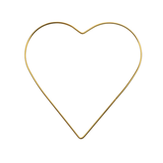 Metal Shapes Heart 1pc 200mm Iron for Macrame, Suncatchers, Mobiles