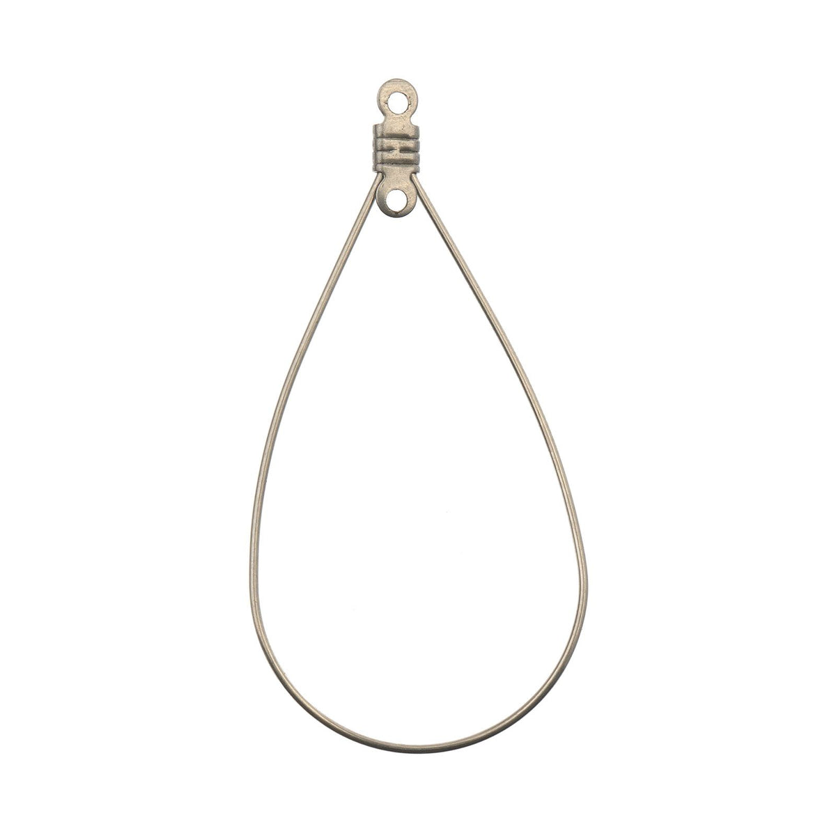 Silver Color Teardrop Earring Findings – 23x49mm – 8 Pieces | The Pink Bead Shop Canada
