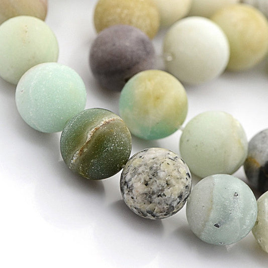 Amazonite Multicolor Frosted Asst Sizes