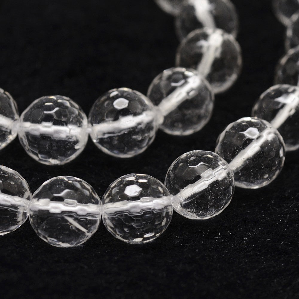 Clear Quartz Faceted Asst Sizes