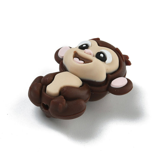 Monkey Silicone Focal Beads