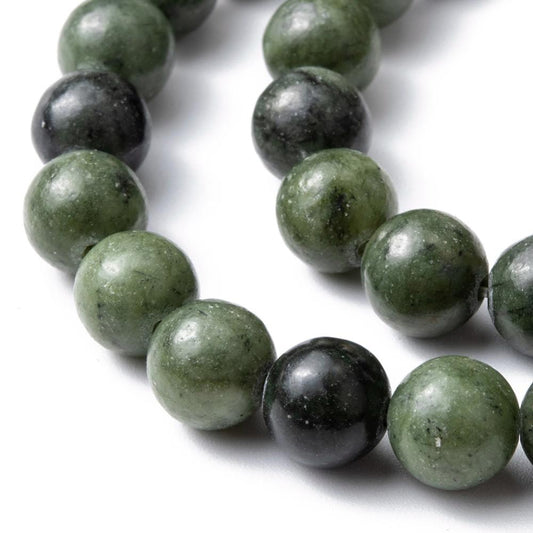 Taiwan Jade, Round, Olive 8mm