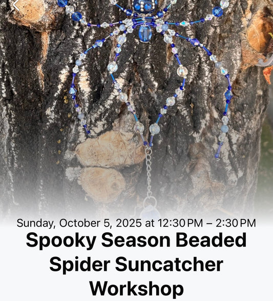 Spooky Season Beaded Spider Suncatcher Workshop
