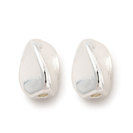 Twist Alloy Spacer Beads Silver 5 Pack
