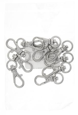 Swivel Clips 32mm Nickel Colour 10 Pack | The Pink Bead Shop Canada