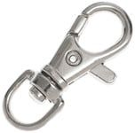 Swivel Clips 40mm Plated Nickel Colour 10 Pack | The Pink Bead Shop Canada