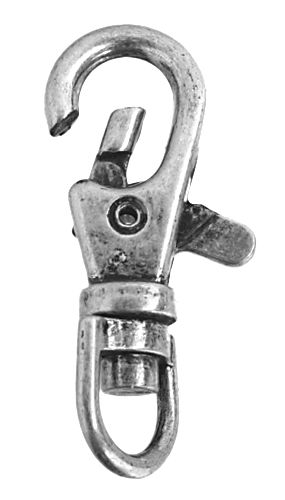 Swivel Clips 40mm Plated Nickel Colour 10 Pack | The Pink Bead Shop Canada
