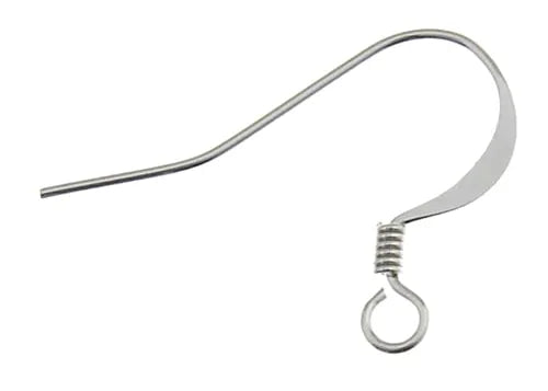 FISH HOOK EARWIRE SLENDER 17MM NICKEL COLOR LF/NF