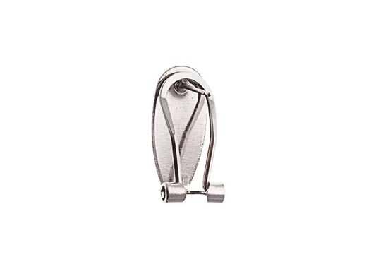 Fingernail Earring Finding 10x20mm – Rhodium (Sold in pairs) | The Pink Bead Shop Canada