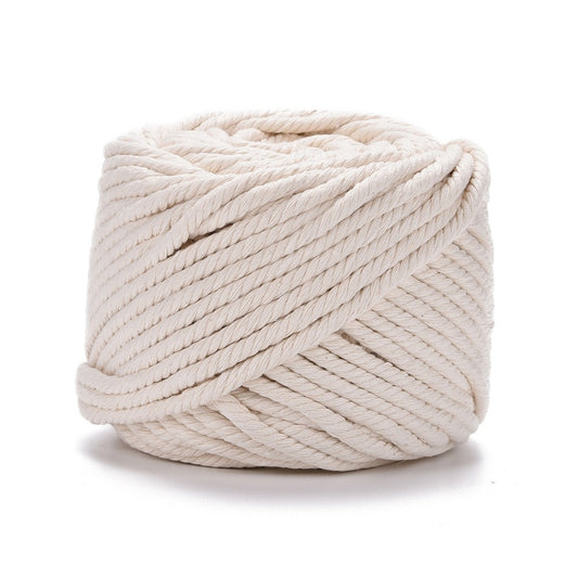 Cotton Macrame Cord Tan 5mm 50m roll