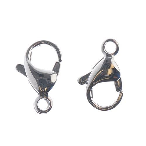 Stainless Steel Lobster Clasp 13x8mm 8pcs | The Pink Bead Shop Canada