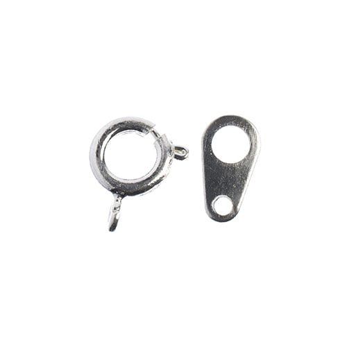 Must Have Findings Spring Ring Set 7mm Silver 20pcs | The Pink Bead Shop Canada