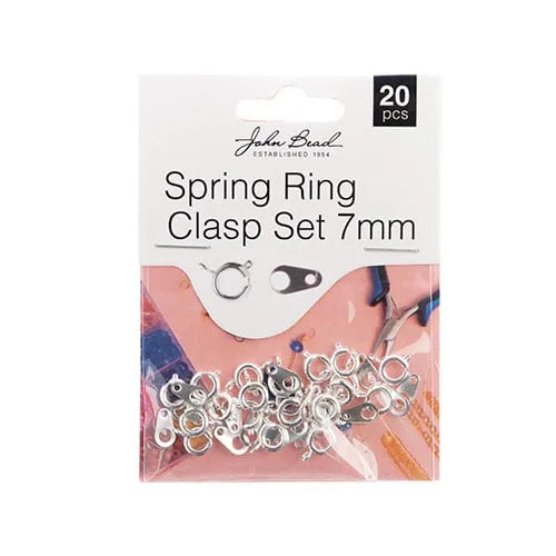 Spring Ring Set 7mm Gold, Antique Silver, & Silver 20pcs